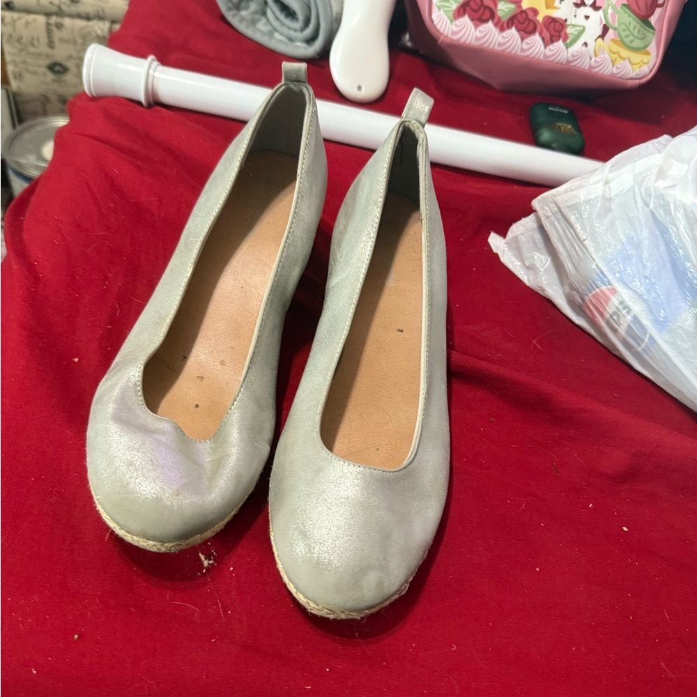 Elegant Women's Silver Flats